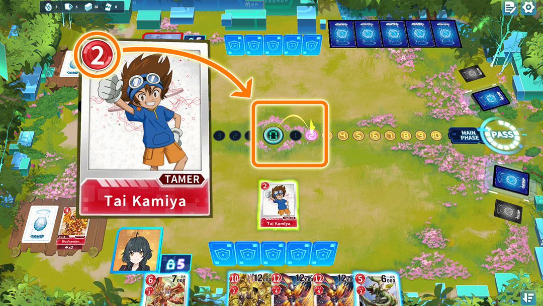 A phone-style battle frame from the promo